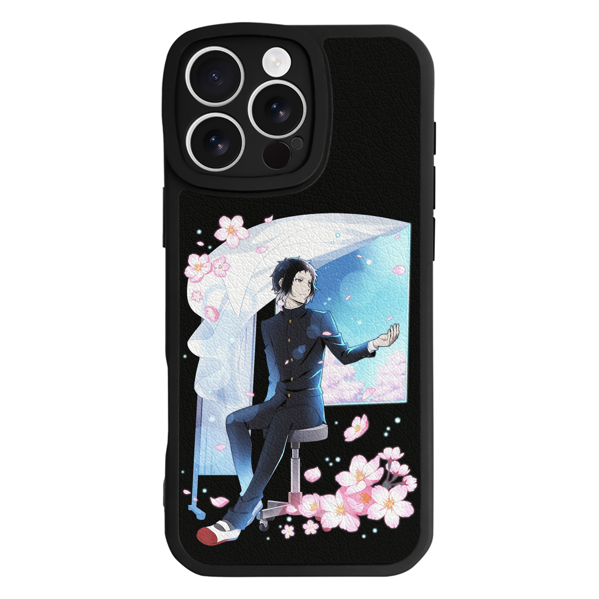 （画像用） 文豪ストレイドッグス Bungo Stray Dogs 【iPhone 16シリーズ対応】シリコンスマホケース（レザー調） 材質：シリコン